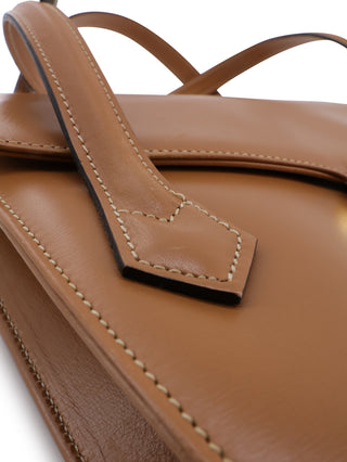 CD Logo Clasp Top Handle Handbag