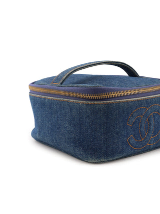 Denim Timeless CC Vanity Case