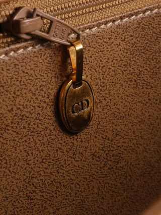 CD Logo Clasp Top Handle Handbag