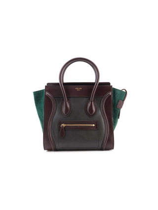 Luggage Mini Suede Tricolor Hand Bag