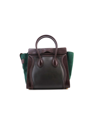 Luggage Mini Suede Tricolor Hand Bag