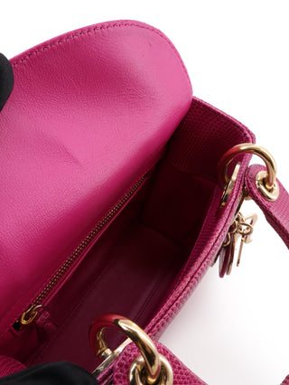 Lady Dior Lizard Mini Handbag