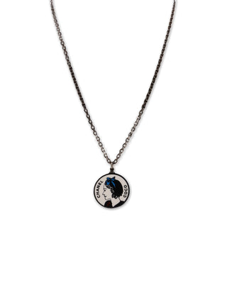 2003 Mademoiselle Portrait Pendant Necklace