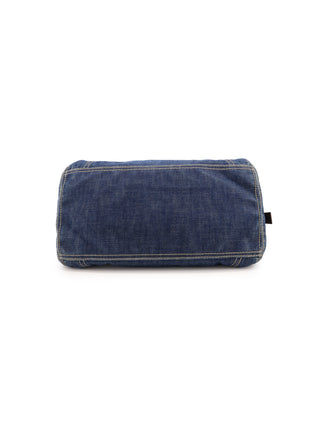 Denim Boston Shoulder Bag