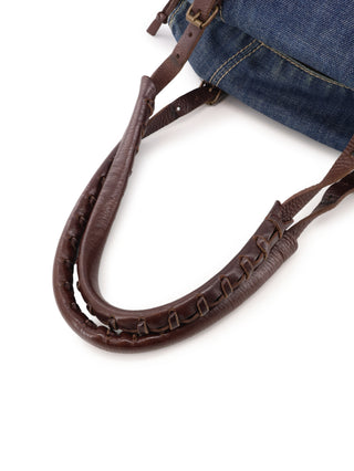 Denim Boston Shoulder Bag