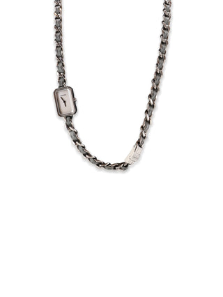 Première Rock Pastel Grey Leather Triple-Wrap Watch