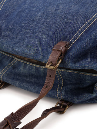 Denim Boston Shoulder Bag