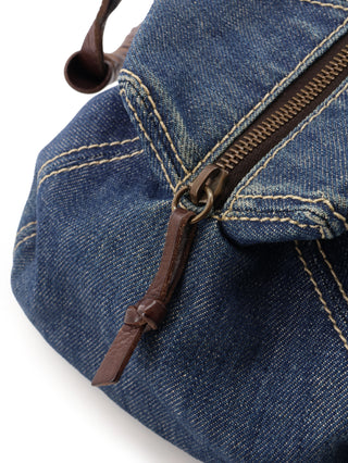 Denim Boston Shoulder Bag