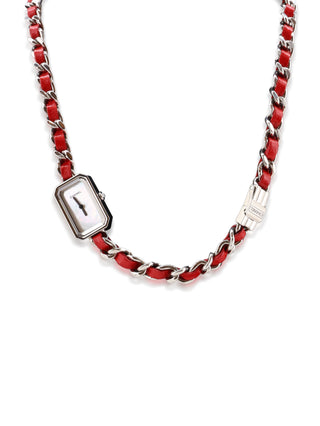 Première Rock Red Leather Triple-Wrap Watch