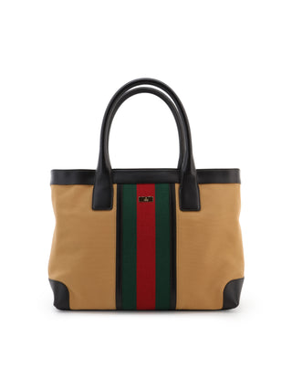 Web Stripe Tote Bag
