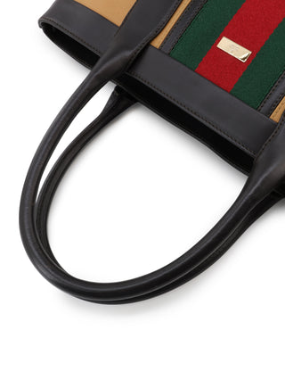 Web Stripe Tote Bag
