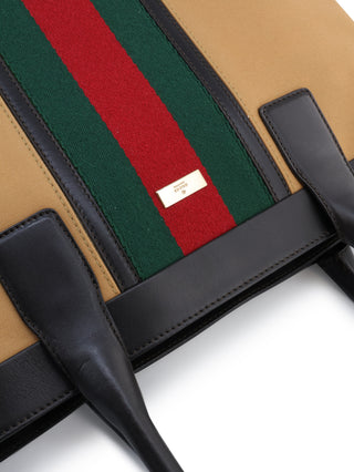 Web Stripe Tote Bag