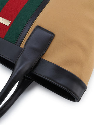 Web Stripe Tote Bag
