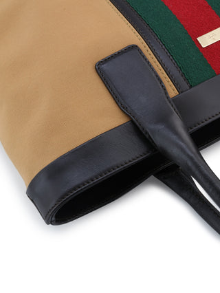 Web Stripe Tote Bag