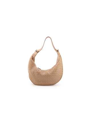Intrecciato Crescent Hobo Shoulder Bag