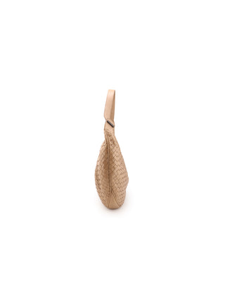 Intrecciato Crescent Hobo Shoulder Bag