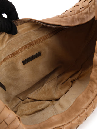 Intrecciato Crescent Hobo Shoulder Bag