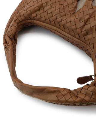 Intrecciato Flower Hobo Shoulder Bag