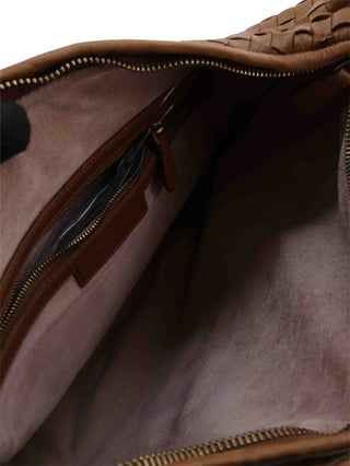 Intrecciato Flower Hobo Shoulder Bag