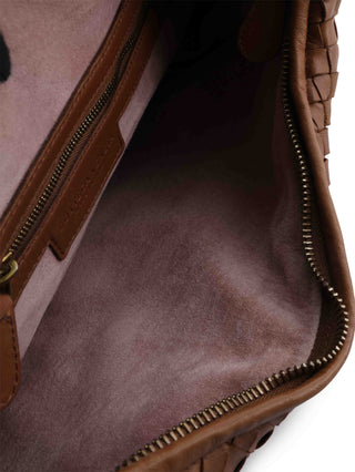 Intrecciato Flower Hobo Shoulder Bag