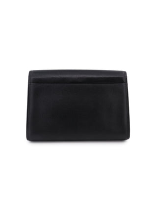 Black Leather Clutch Bag