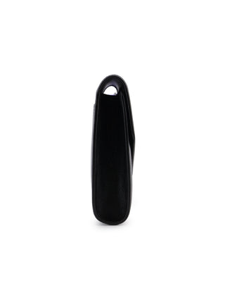 Black Leather Clutch Bag