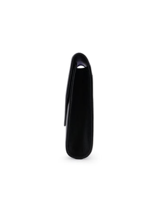 Black Leather Clutch Bag