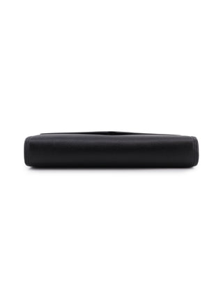 Black Leather Clutch Bag