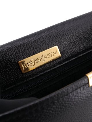 Black Leather Clutch Bag