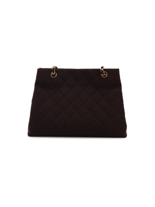 Quilted Jersey Chain Tote Bag
