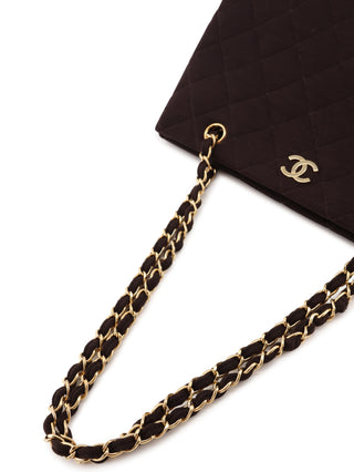 Quilted Jersey Chain Tote Bag