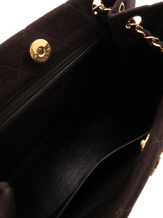 Quilted Jersey Chain Tote Bag