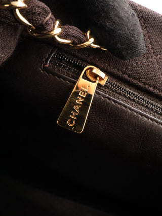 Quilted Jersey Chain Tote Bag
