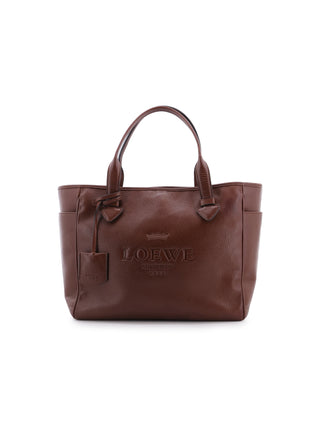 Heritage Brown Pebbled Leather Tote Bag