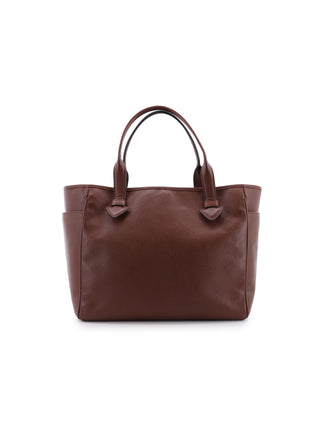 Heritage Brown Pebbled Leather Tote Bag