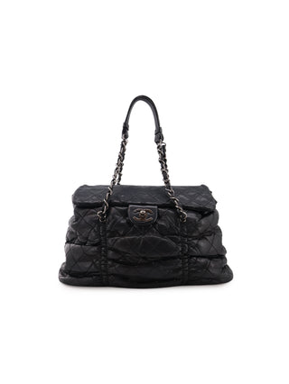 Quilted Gathered Flap Shoulder Bag