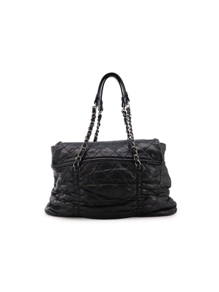 Quilted Gathered Flap Shoulder Bag