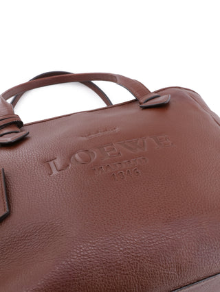 Heritage Brown Pebbled Leather Tote Bag