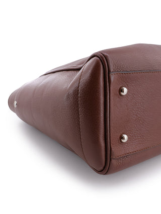 Heritage Brown Pebbled Leather Tote Bag