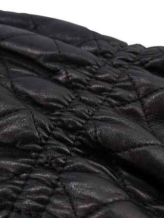 Quilted Gathered Flap Shoulder Bag