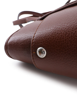 Heritage Brown Pebbled Leather Tote Bag
