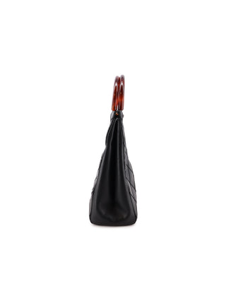 Tortoiseshell CC Top Handle Tote Bag