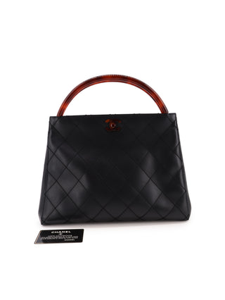 Tortoiseshell CC Top Handle Tote Bag