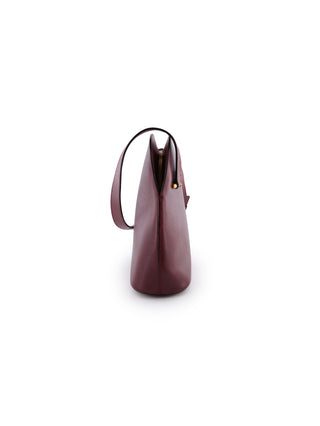 Must de Cartier Bordeaux Leather Shoulder Bag