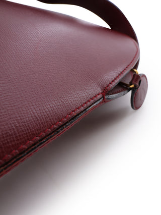 Must de Cartier Bordeaux Leather Shoulder Bag