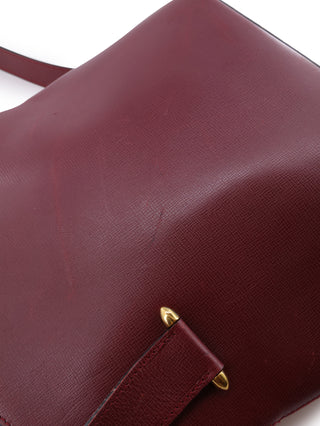Must de Cartier Bordeaux Leather Shoulder Bag