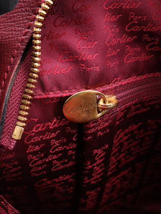Must de Cartier Bordeaux Leather Shoulder Bag