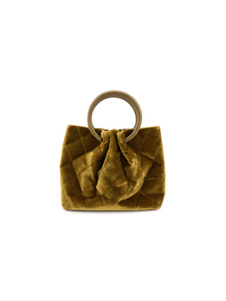 Velvet Ring Handle Tote Bag
