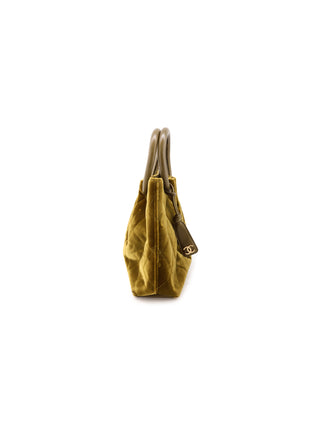 Velvet Ring Handle Tote Bag