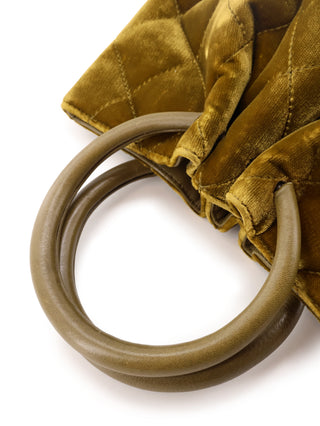 Velvet Ring Handle Tote Bag